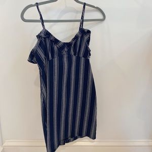 Navy Striped Dress